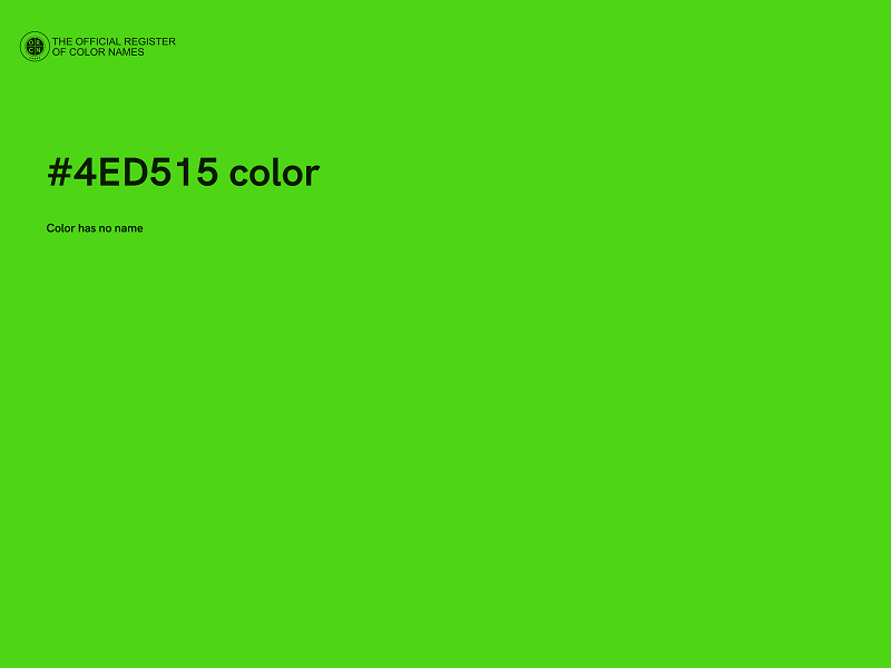 #4ED515 color image