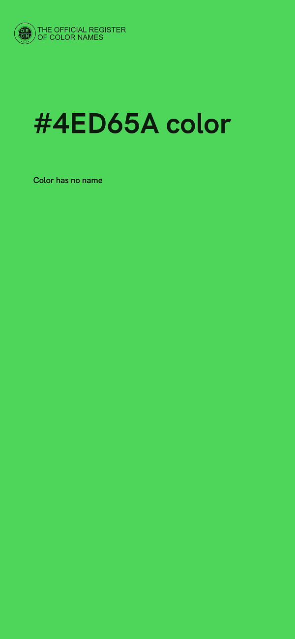 #4ED65A color image