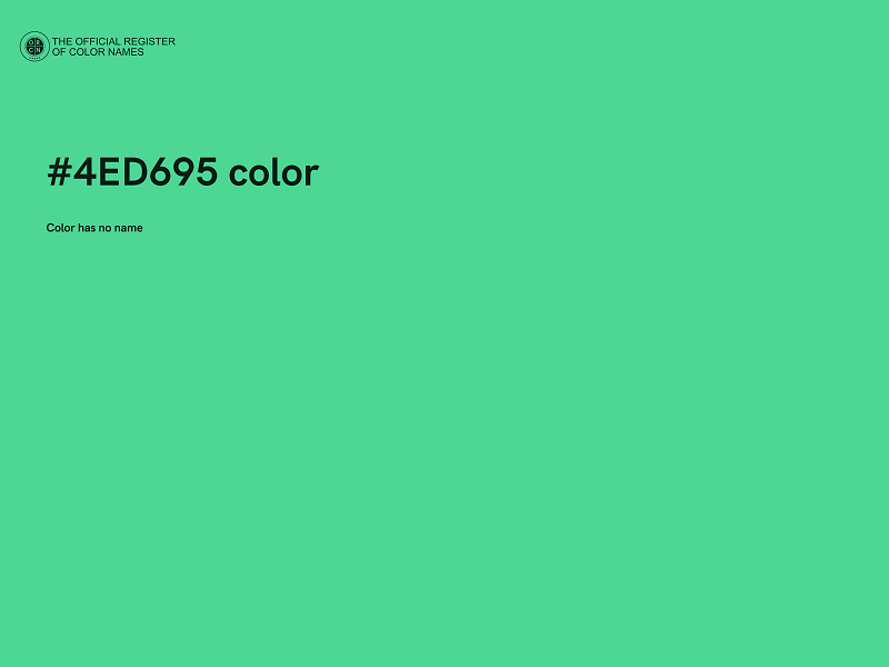#4ED695 color image
