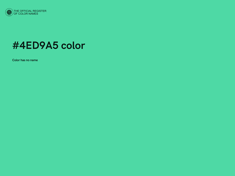 #4ED9A5 color image
