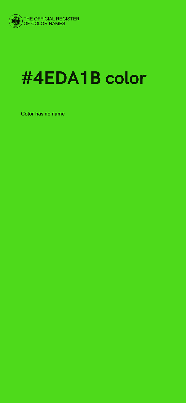 #4EDA1B color image