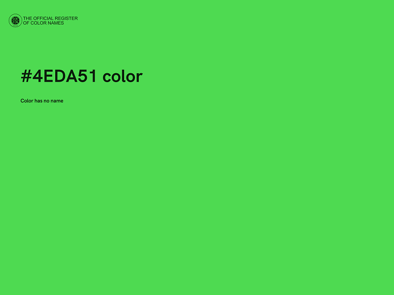 #4EDA51 color image