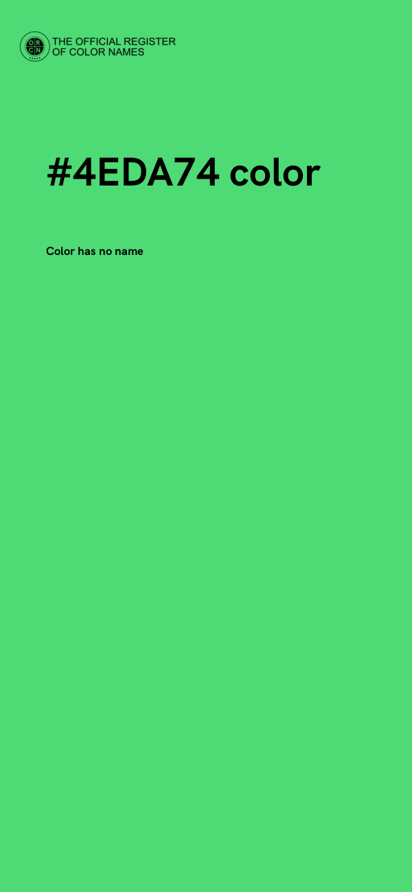 #4EDA74 color image