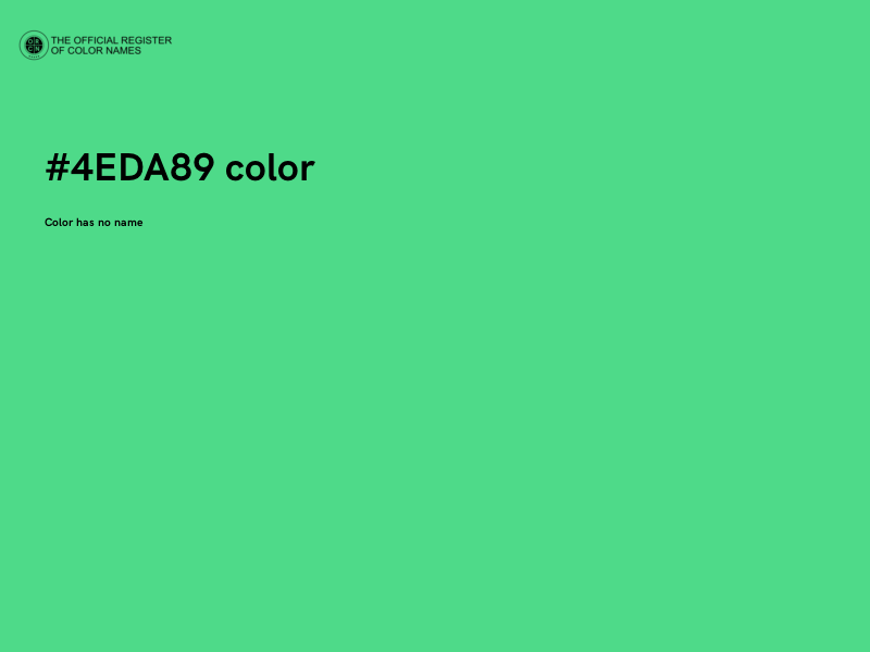 #4EDA89 color image