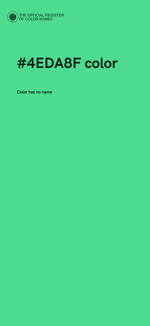 #4EDA8F color image