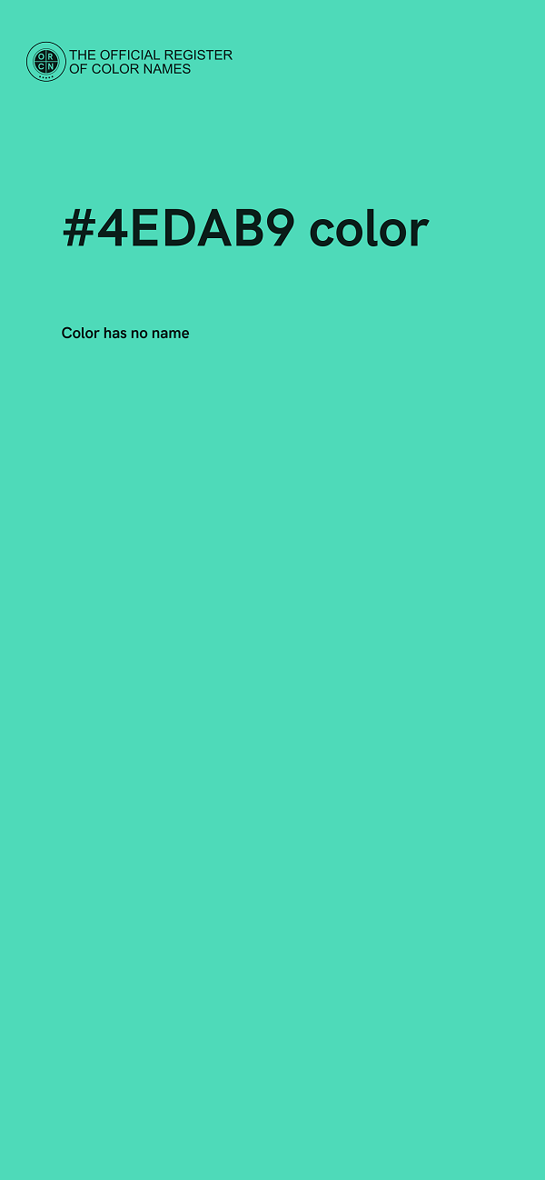 #4EDAB9 color image