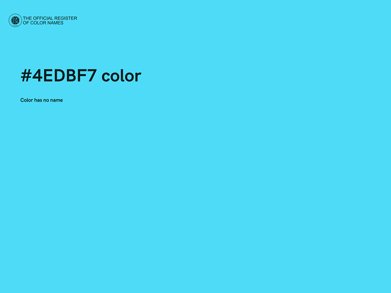 #4EDBF7 color image