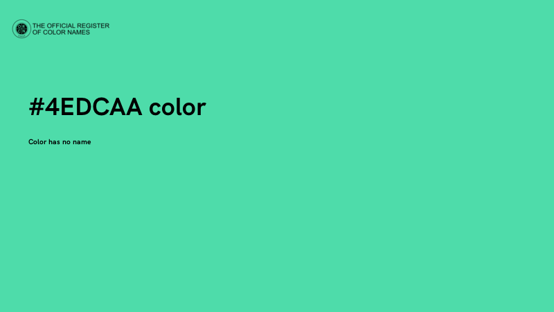 #4EDCAA color image