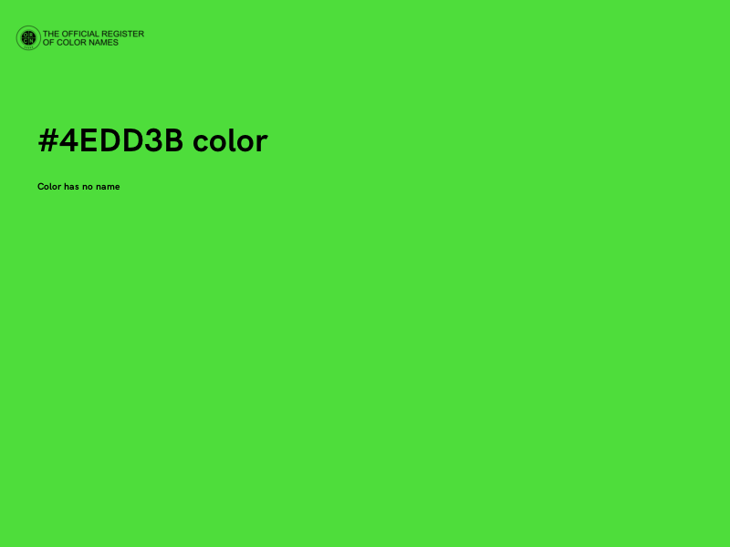 #4EDD3B color image