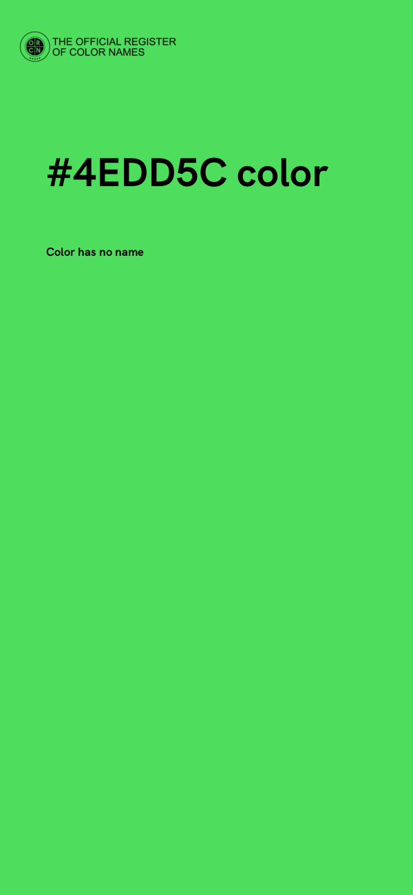 #4EDD5C color image