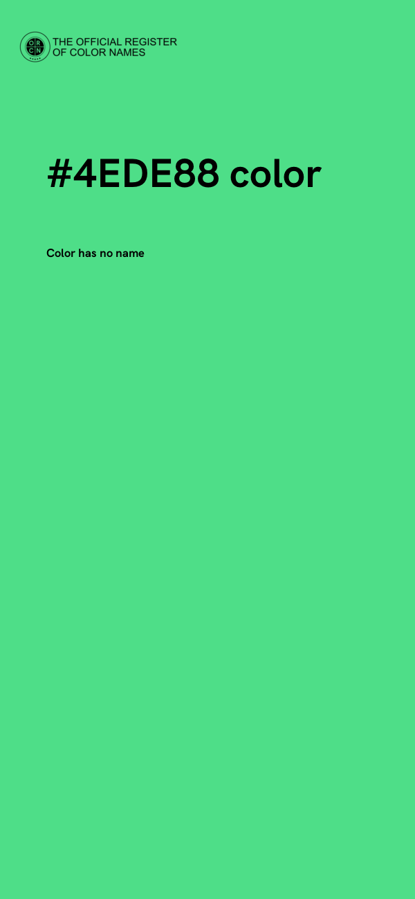 #4EDE88 color image