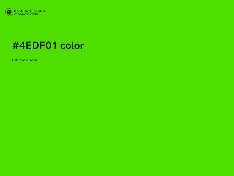 #4EDF01 color image