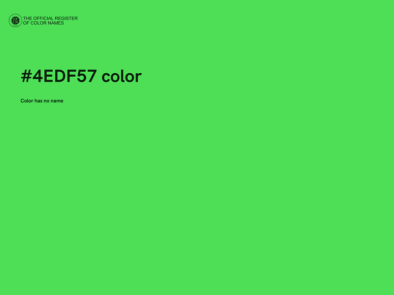 #4EDF57 color image