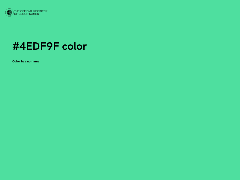 #4EDF9F color image