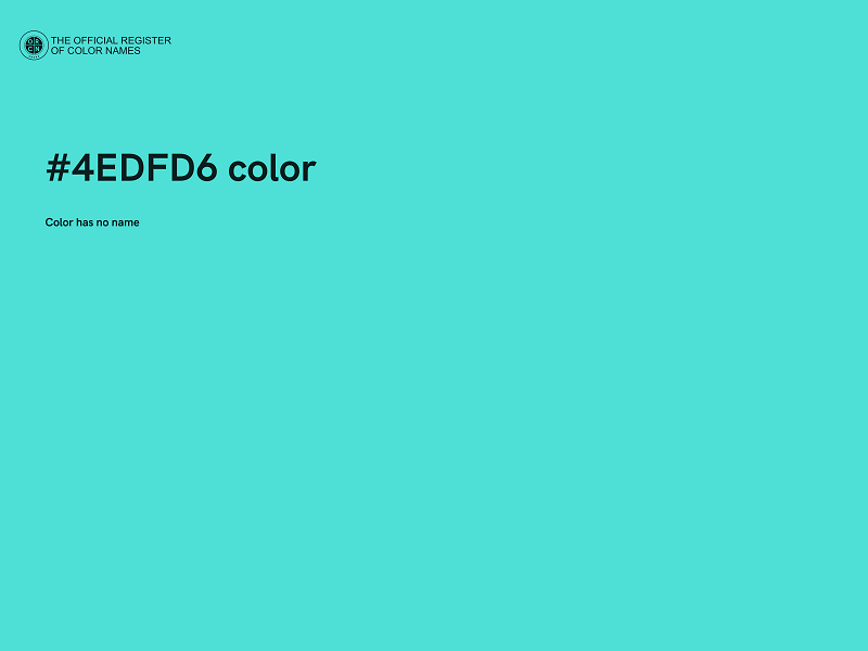 #4EDFD6 color image