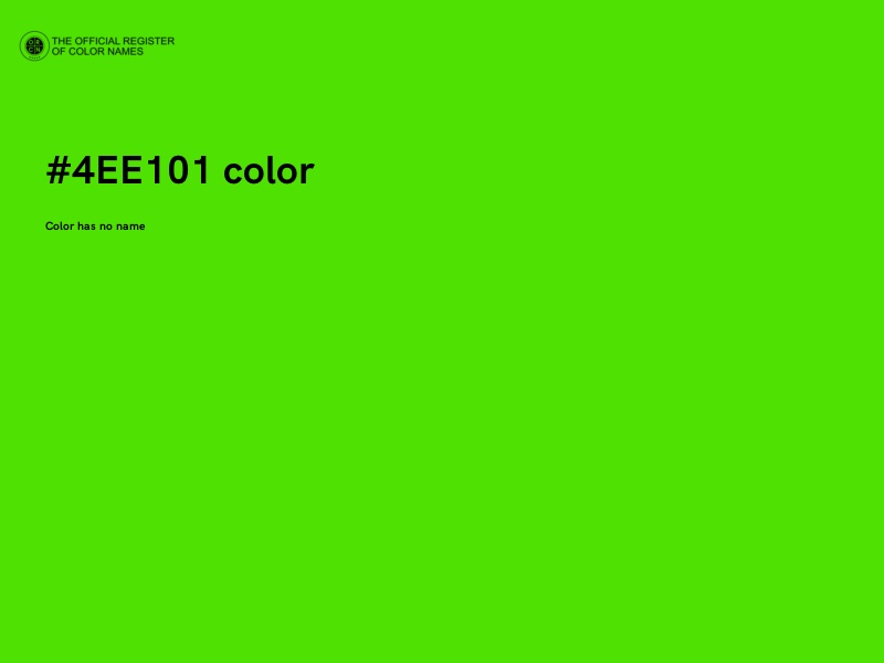 #4EE101 color image