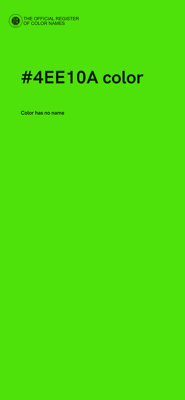 #4EE10A color image