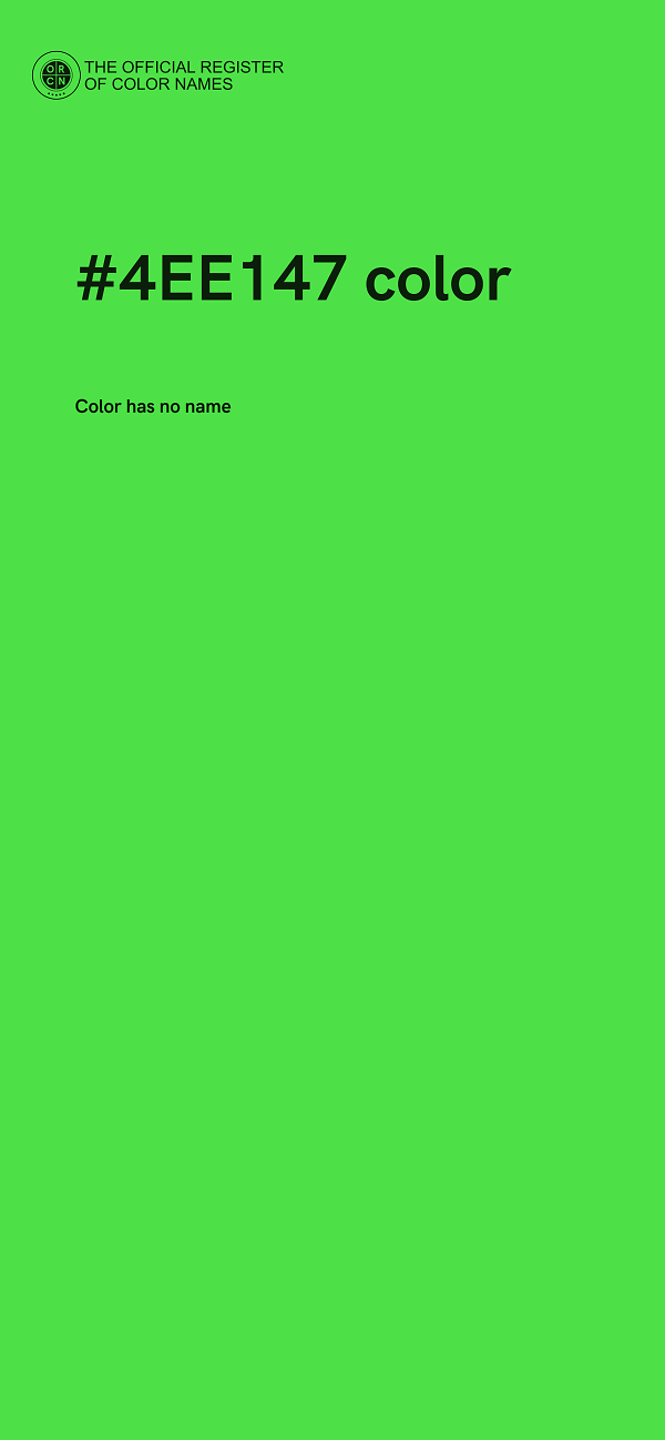 #4EE147 color image