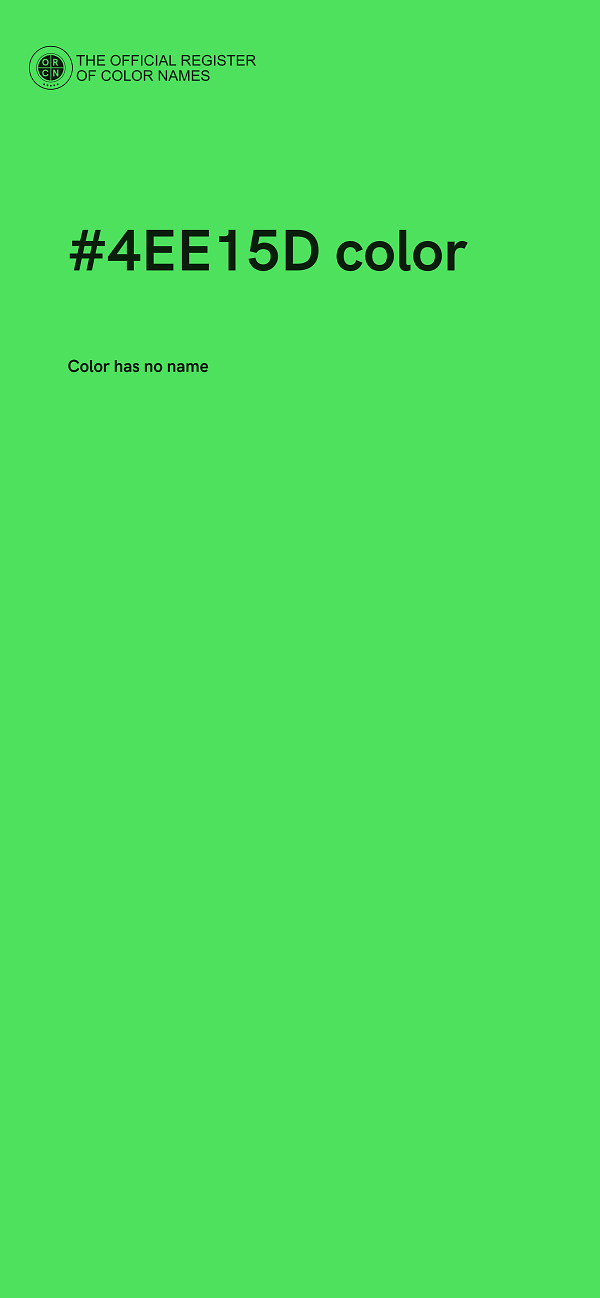 #4EE15D color image