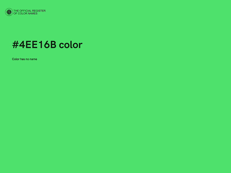 #4EE16B color image