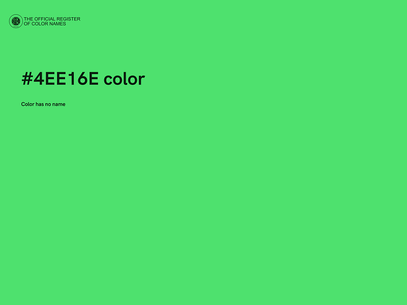 #4EE16E color image