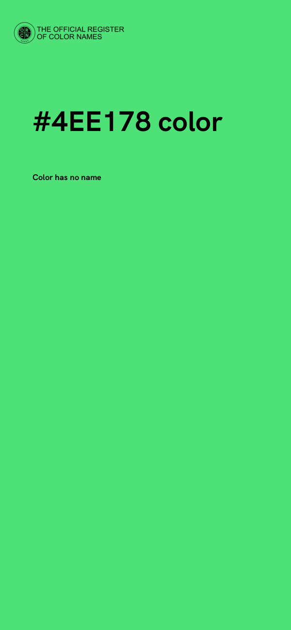 #4EE178 color image