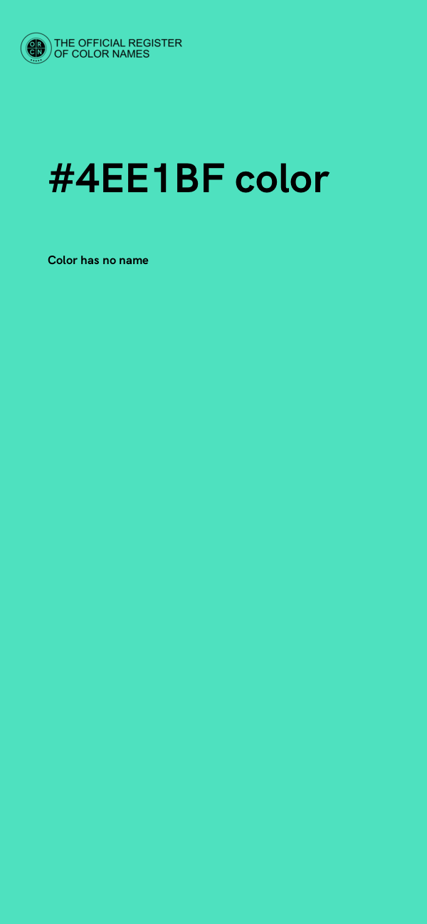 #4EE1BF color image