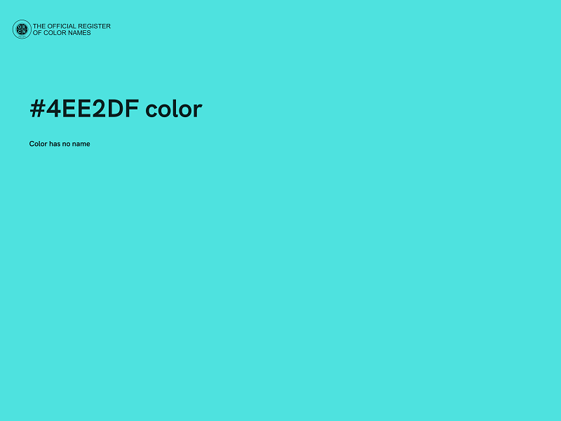 #4EE2DF color image