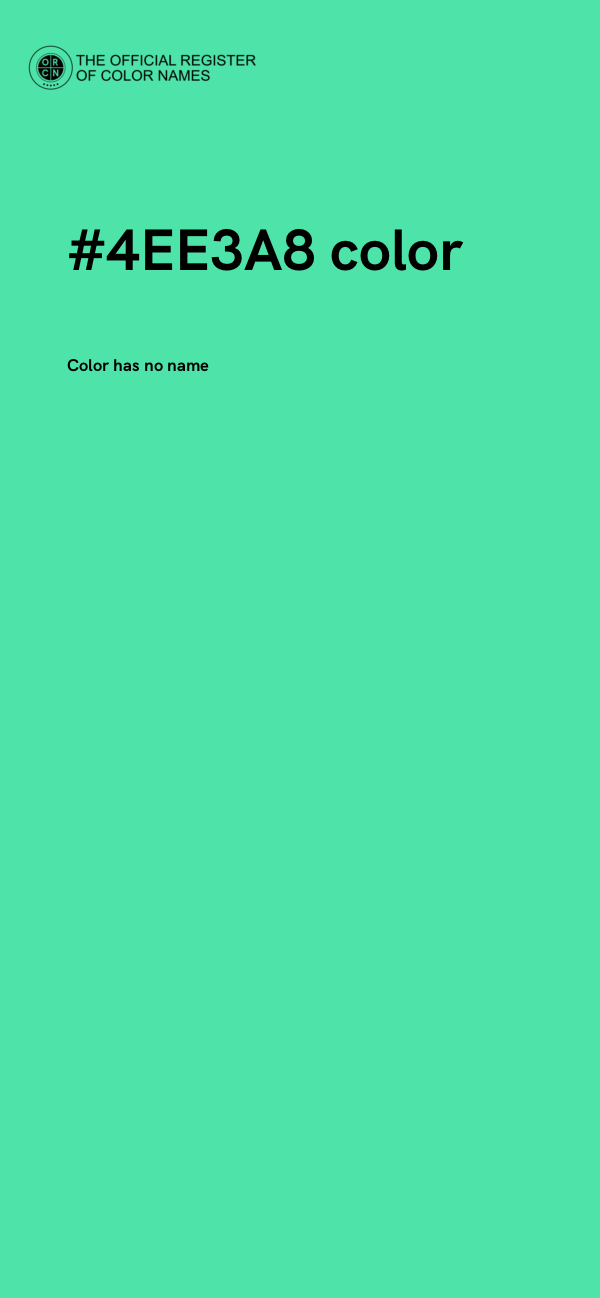 #4EE3A8 color image