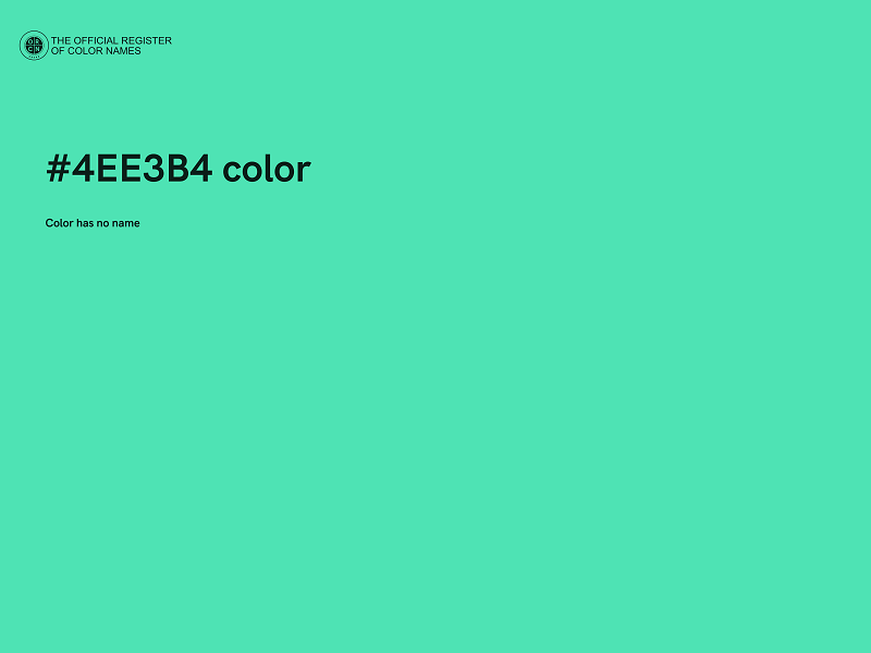 #4EE3B4 color image