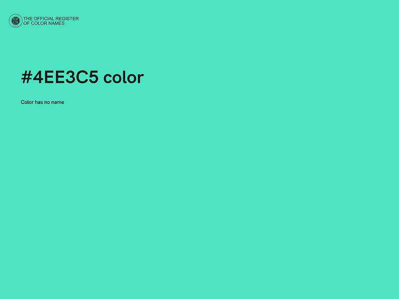 #4EE3C5 color image