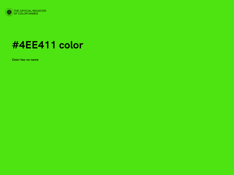 #4EE411 color image