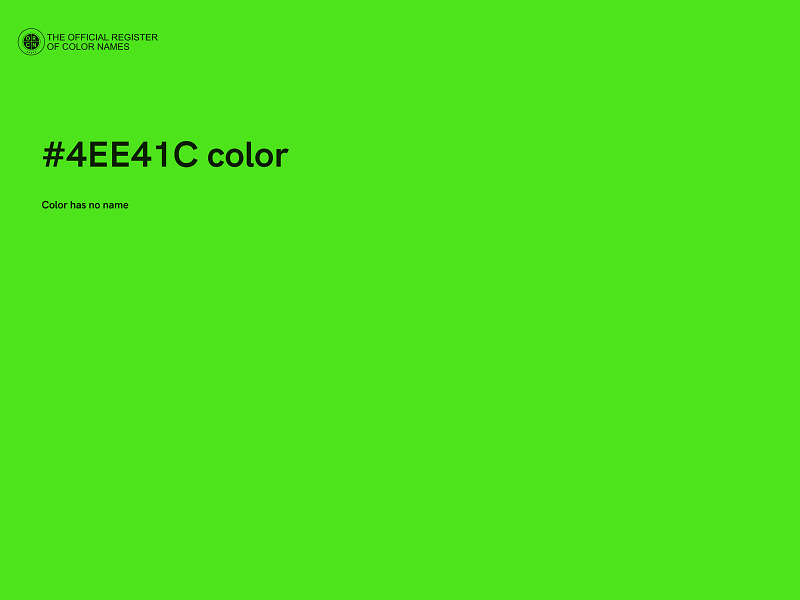 #4EE41C color image