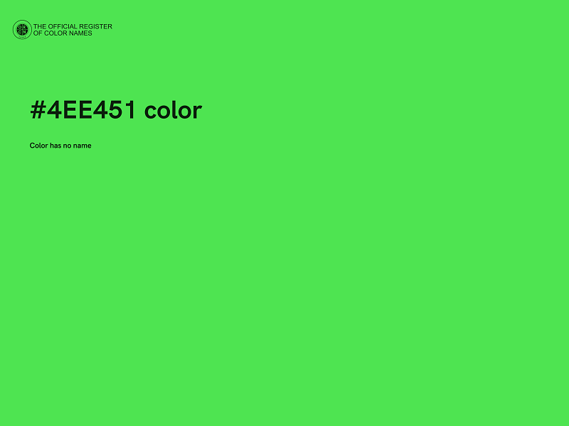 #4EE451 color image