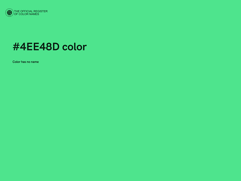 #4EE48D color image
