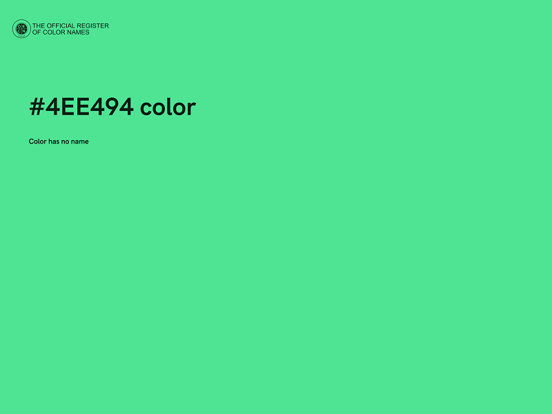 #4EE494 color image