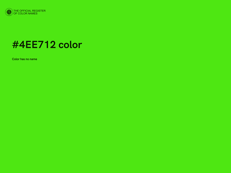 #4EE712 color image