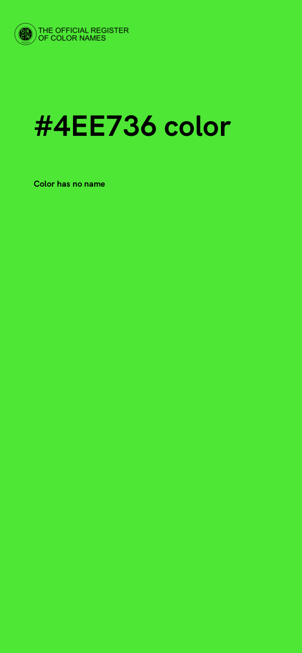 #4EE736 color image