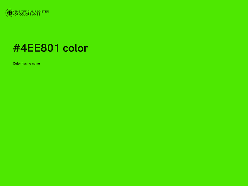 #4EE801 color image