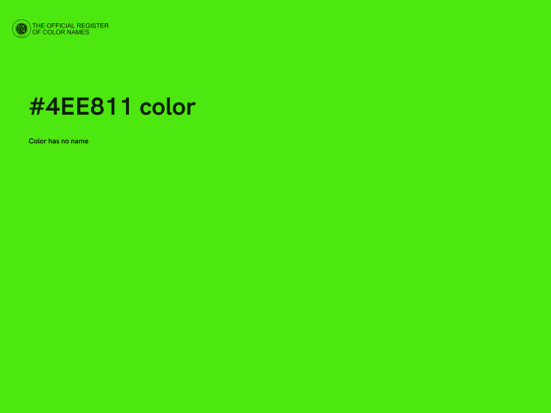 #4EE811 color image