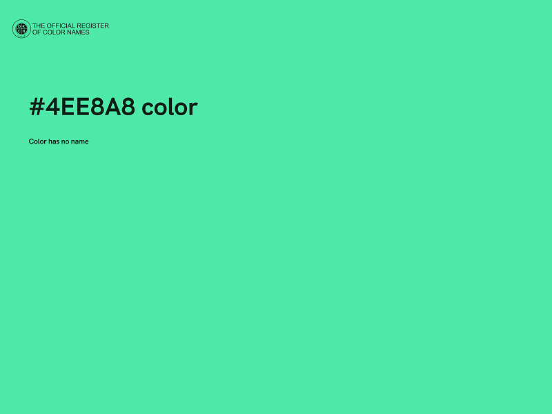 #4EE8A8 color image