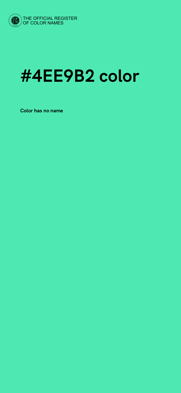 #4EE9B2 color image