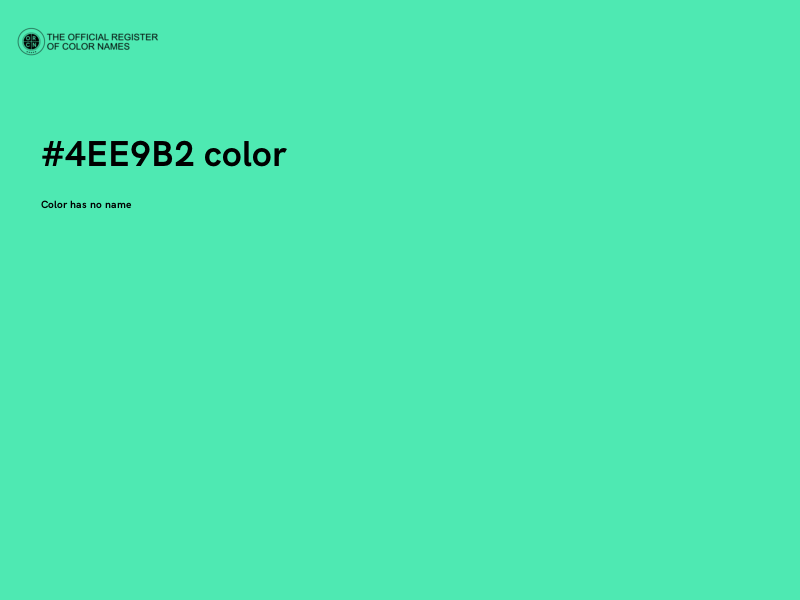 #4EE9B2 color image