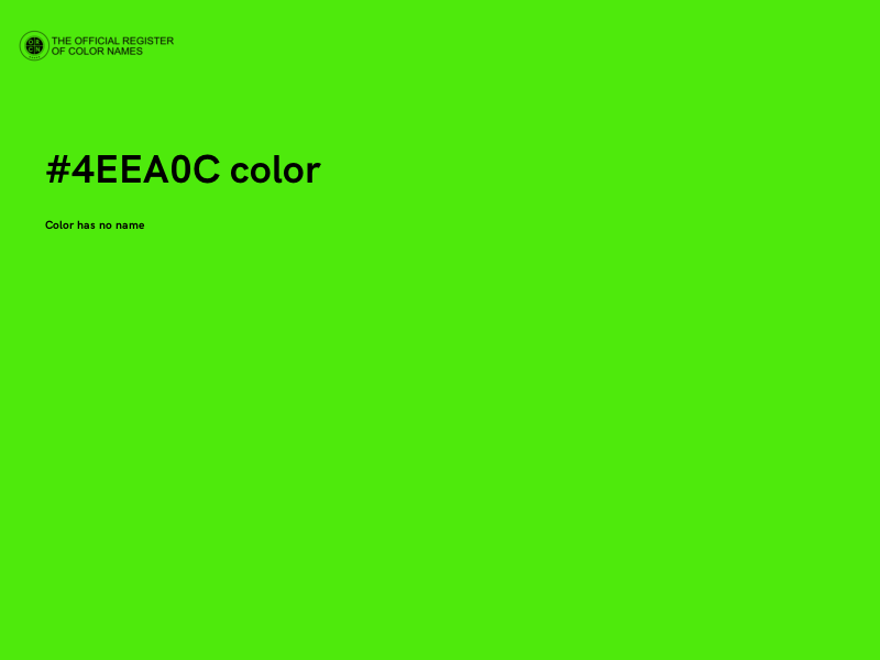 #4EEA0C color image