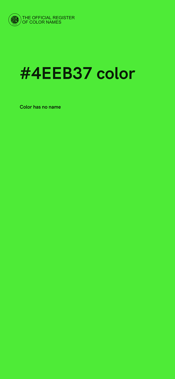 #4EEB37 color image