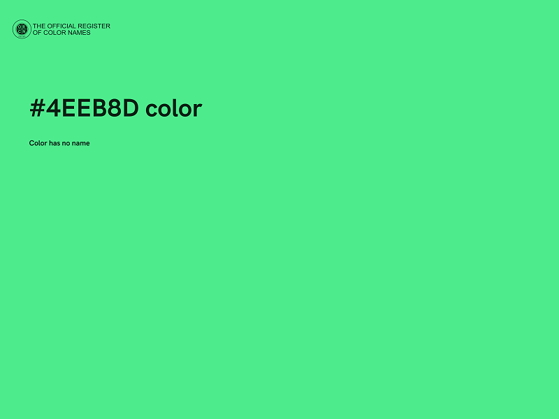 #4EEB8D color image