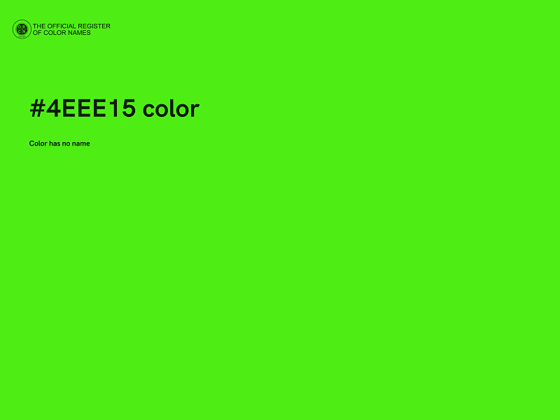 #4EEE15 color image