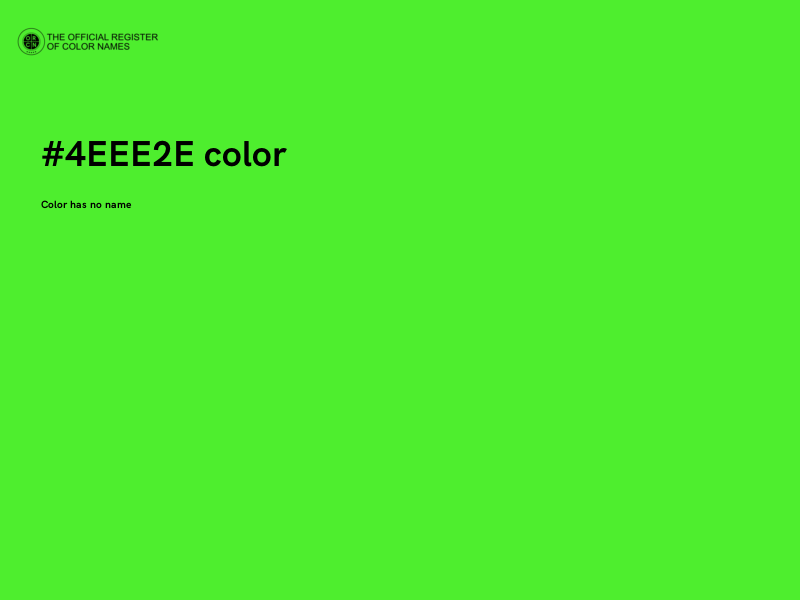 #4EEE2E color image