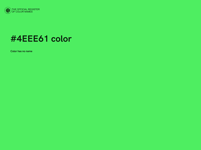 #4EEE61 color image