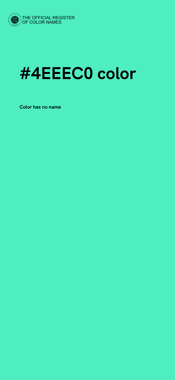 #4EEEC0 color image
